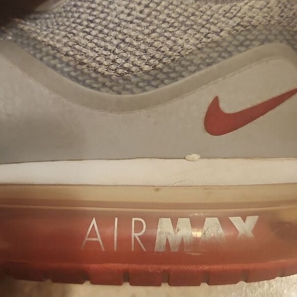 Nike Air Max Men's Sequent 3 Gray & Red Running Shoes 921694-060 Size 12 - Picture 3 of 12